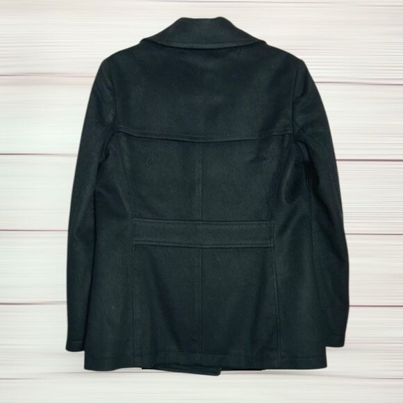 Paul & Shark Black Peacoat Women’s Double Breasted Wool Cashmere Italy sz 44 US8 - Picture 6 of 12
